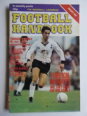 £1.80 • Buy Football Handbook Part 48, Marshall Cavendish, 1979, GC