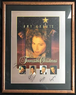 Amy Grant Vince Gill Signed Poster Framed JSA Tennesse Christmas • $349.99