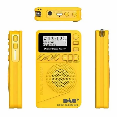 £27.39 • Buy Pocket P9 Portable Digital DAB/DAB + FM Radio SD Card 32G Mp3 Player Speakers