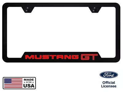 Ford Mustang GT Universal Black Unbreakable Polycarbonate License Plate Frame • $22.95