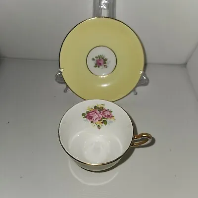 Vintage Royal Taunton Flowered Tea Cup & Saucer Bone China-Made In England • $27.50