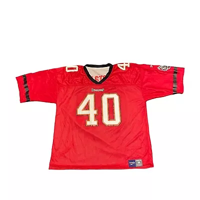 Mike Alstott #40 Tampa Bay Buccaneers NFL Reversible RARE Reebok Jersey Sz 56 • $60