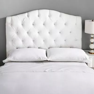 £64.95 • Buy Top Quality Dewsbury Buttons Bed Headboard In Plush Fabric 30  Tall 3ft,4ft6,5ft