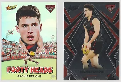 Select 2024 - ARCHIE PERKINS - Footy Heads & Luminous • $3.75