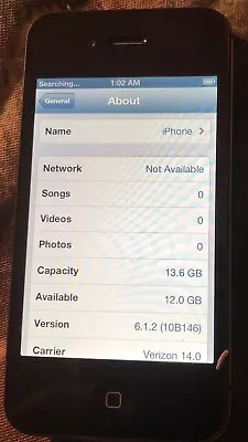 Apple IPhone 4s Black (Verizon) A1387 16GB (GSM CDMA) Very Good IOS 6.1.2 • $54.88