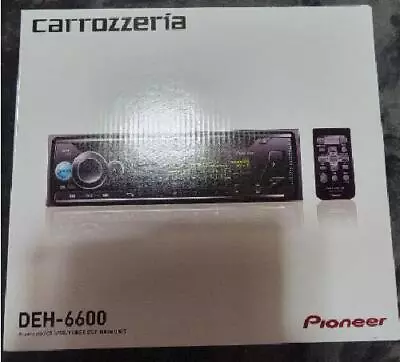 Carrozzeria Pioneer Car Audio DEH-6600 1D CD Bluetooth USB IPod IPhone AUX DSP • $165.29