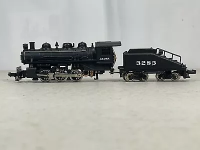 N Gauge AT & SF #3283 0-6-0 Steam Locomotive Tested  Running • $59.95