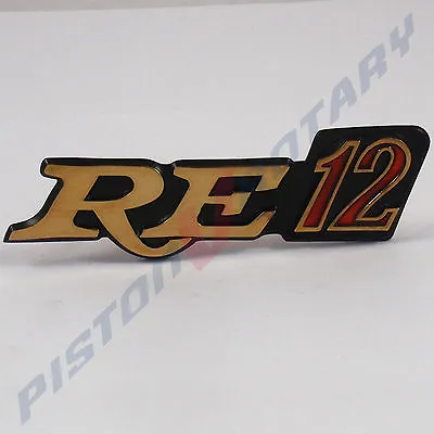 RE12 Grille Badge  Gold Plated   NEW For Rotary MAZDA R100 RX2 RX3 RX4 Savanna • $44.95