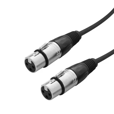 W Audio 0.25M XLR Female To Female Gender Changer Adaptor Lead Cable • £5.99