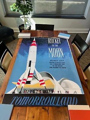 Disneyland Disney Gallery — Rocket To The Moon Attraction Poster (36 X 54 In.) • $1200