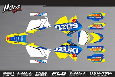 Suzuki Graphics Kit RM 125 250 2001 2002 2003 2004 2005 2006 2007 2008 Decals  • $159.90