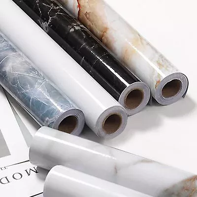£8.19 • Buy 10M Marble Wall Stickers Kitchen Countertop Furniture DIYSelf Adhesive Wallpaper
