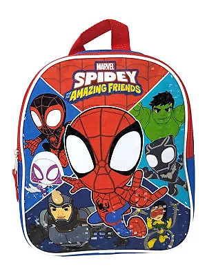 Spider-Man & Friends Mini Backpack 11  Marvel Miles Morales Spidey Hulk • $13.99