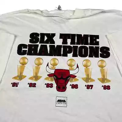 Vintage 90s Bulls 6 Rings Jordan Nba T Shirt  • $30