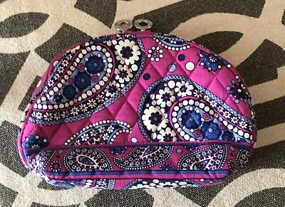 Vera Bradley Makeup Cosmetic Bag Retired Pattern Boysenberry  • $15