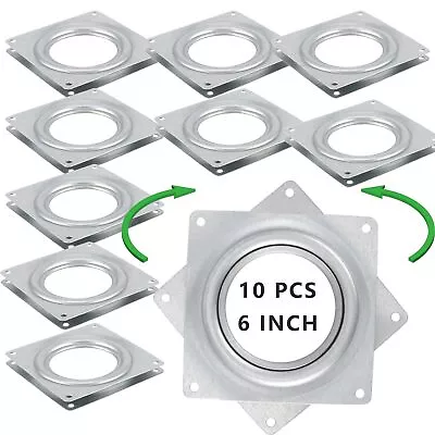 10 PCS 6 Inch Lazy Susan Hardware 5/16 Inch Thick 360 Degree Lazy Susan Turnt • $30.68