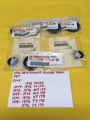 OEM YAMAHA ENGINE SEAL SET YZ125YZ100MX175DT175TY175 MX125 (YSK-003) Ahrma • $74.99