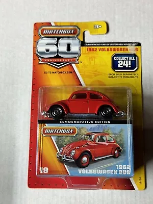2013 Matchbox 60th Anniversary 1962 Volkswagen Bug 18/24 Commemorative Series • $8