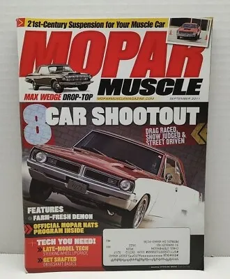 Mopar Muscle Magazine September 2011 • $7.98