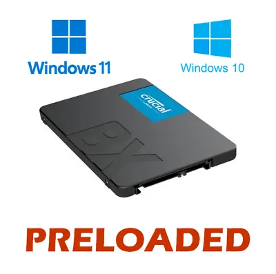£16.90 • Buy 120GB 240GB 250GB SSD Solid State Hard Drive HDD With Windows 10 / 11 Installed