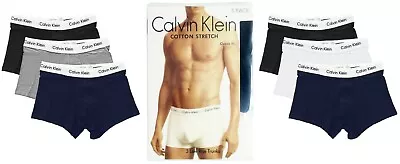 Calvin Klein Men's Low Rise Trunks 3-Pack Classic Fit Cotton Stretch Underwear • $21.99