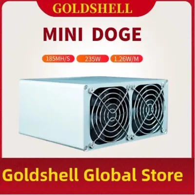 Original Goldshell Mini-Doge Miner BTC Dogecoin With Power Supply Unit • $1929.61