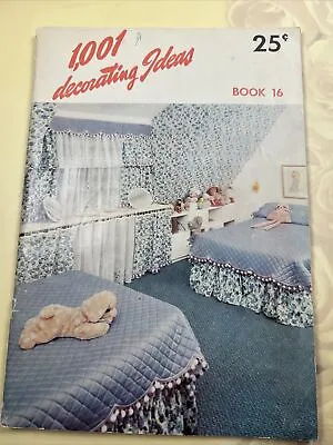 Vintage MCM 1001 Decorating Ideas Magazine 1959 Book 16 Color Photos Curtains • $7.96