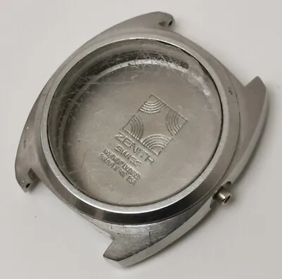 Vtg 1970s Zenith Xl-Tronic Surf 01-0061-500 Steel Watch Case For Bulova ESA Mvt • £40