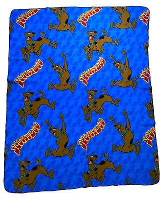 £125.59 • Buy Vtg Scooby-Doo Fleece Blanket 62 X 45 Inch Hanna-Barbera Blue Soft Red Letters 