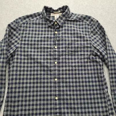 Label Of Graded Goods Men's Large Blue Gingham Long Sleeve Button-Down Shirt • $10