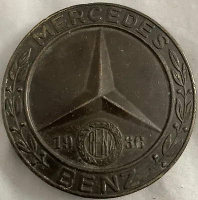 Vintage 1936 MERCEDES BENZ Car Auto Automobile Logo Advertising Belt Buckle • $45