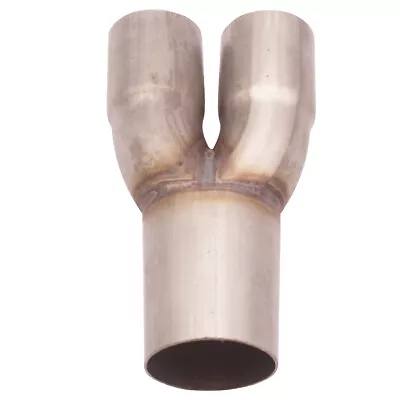 New 2-1 SS 304 Exhaust Merge Collector Dual 2  ID Inlet Single 2.5  OD Outlet US • $39.99