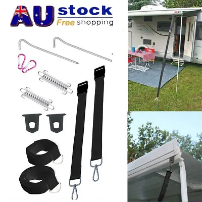 Awning Tie Down Set Tent Clips Hooks For RV Fiamma F35 F45 F65 Caravan Motorhome • $11.99