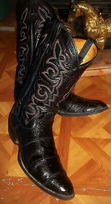VINTAGE Panhandle Slim Ostrich Cowboy Boots Panhandle Slim OSTRICH FOOT BOOTS 11 • $59.99