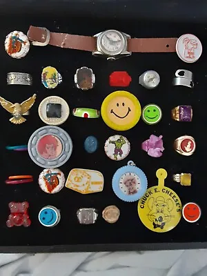 Vtg 60s 70s Premium CEREAL PRIZE & GUMBALL RING LOT 30+ Flickers  Super Heroes + • $49.99