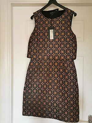 Jacquard Occasion Dress Size 8 • £20