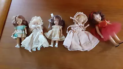 5 Vintage Plastic Nancy Ann Storybook Dolls • $35