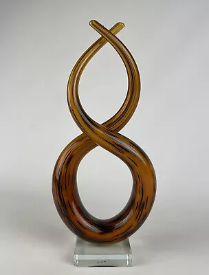 Murano Glassworks Sculpture Modern Art Glass 13” Tall Stunning Piece  A26 • $49.95