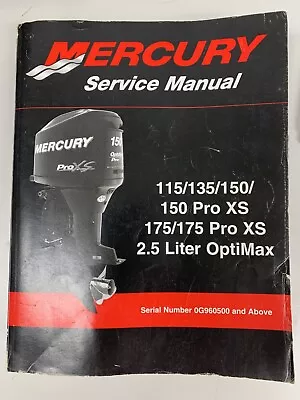 Mercury 150 175 Pro XS 2.5L Optimax Service Manual • $50