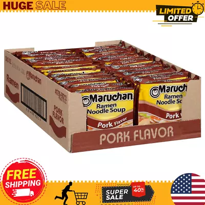 Maruchan Ramen Pork Flavor 3.0 Oz(Pack Of 24)🔥🔥 • $13.43