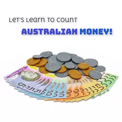 Australian Play Money Coins & Notes Maths Pretend Shopping Gambling Games • $12.90