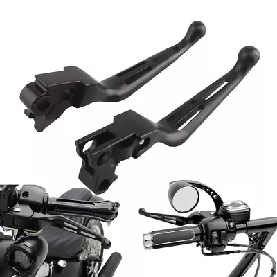 Black Hand Lever Clutch Brake Lever For Harley XL 883 Touring Glide Softail Dyna • $21.61