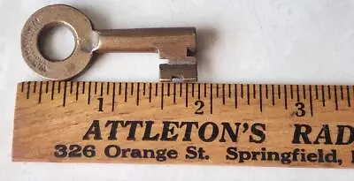 Vintage Antique W. Wilson Bohannan Brooklyn Ny.  Brass Hollow Barrel Lock Key • $19.95
