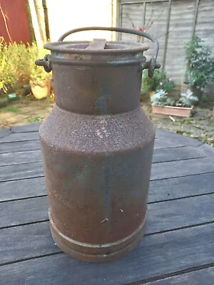 Vintage Desco Rustic Milk Churn + Lid C.1966 Planter Umbrella Stand Lantern  • £39.99