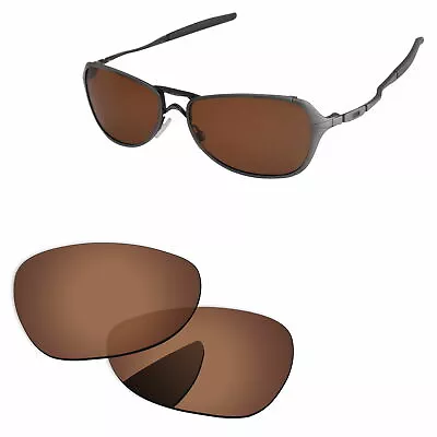 PapaViva Copper Brown Polycarbonate Replacement Lenses For-Oakley Felon Sunglass • $13.95