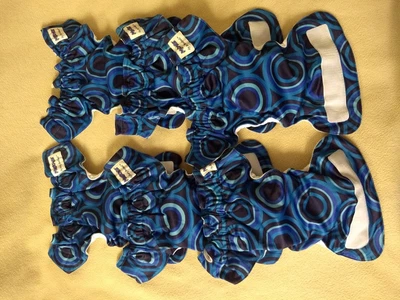 $31 • Buy Magic-Alls Baby Beehinds Modern Cloth Nappies 6 Nappy Liners Blue