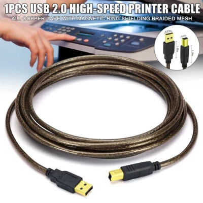 $23.46 • Buy Extension Printer Cable USB 2.0 A Male To B Male Computer Wire Cable Converter