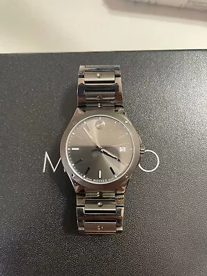 Movado SE Grey Dial Grey PVD Men's Watch 0607515 • $700