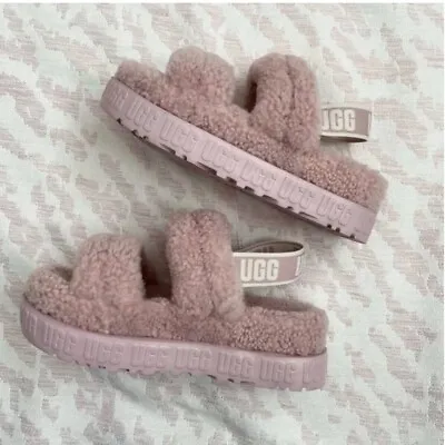 UGG Oh Fluffita Women's Slippers Slides Size 9 Pink • $45.89