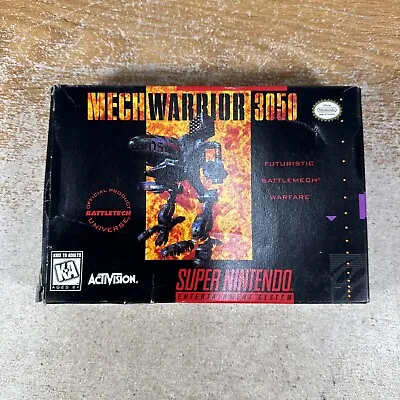 MechWarrior 3050 Super Nintendo BOX ONLY AUTHENTIC ORIGINAL SEE PICS • $24.99